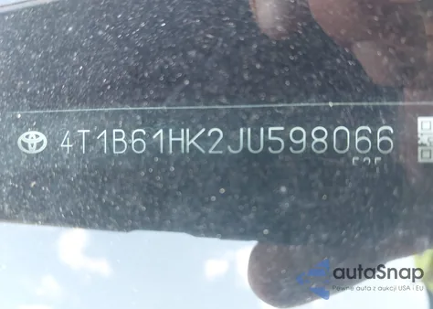 2018 Toyota Camry Xse z USA, uszkodzony, nr VIN 4T1B61HK2JU598066